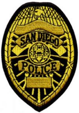 San Diego, CA Police Department Soft Badge Patch